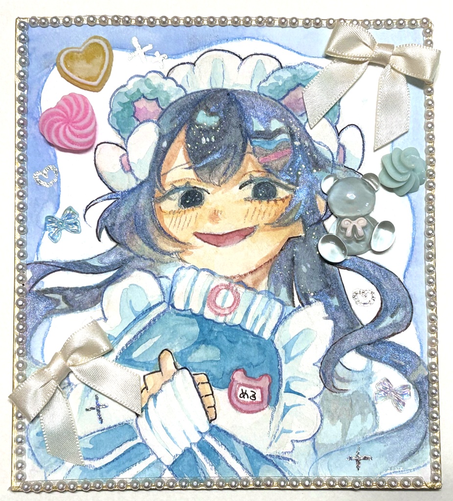 🐻ジャージメイド色紙　める