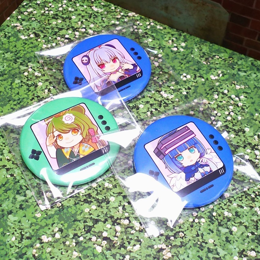わグルま!携帯ゲーム風缶バッジ