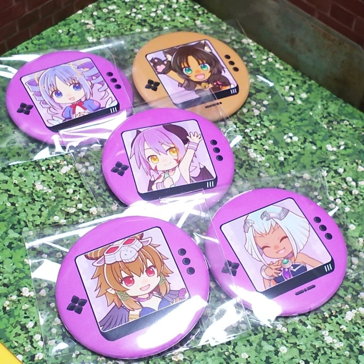 わグルま!携帯ゲーム風缶バッジ