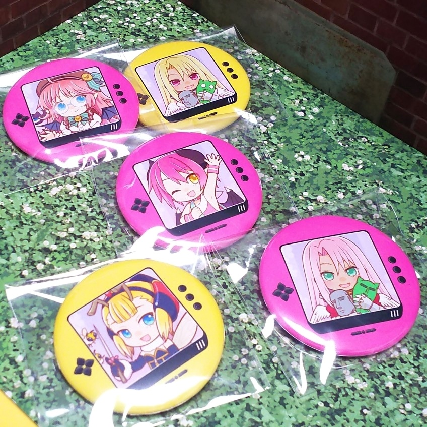 わグルま!携帯ゲーム風缶バッジ