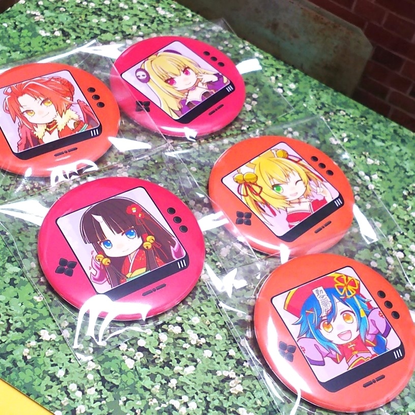 わグルま!携帯ゲーム風缶バッジ