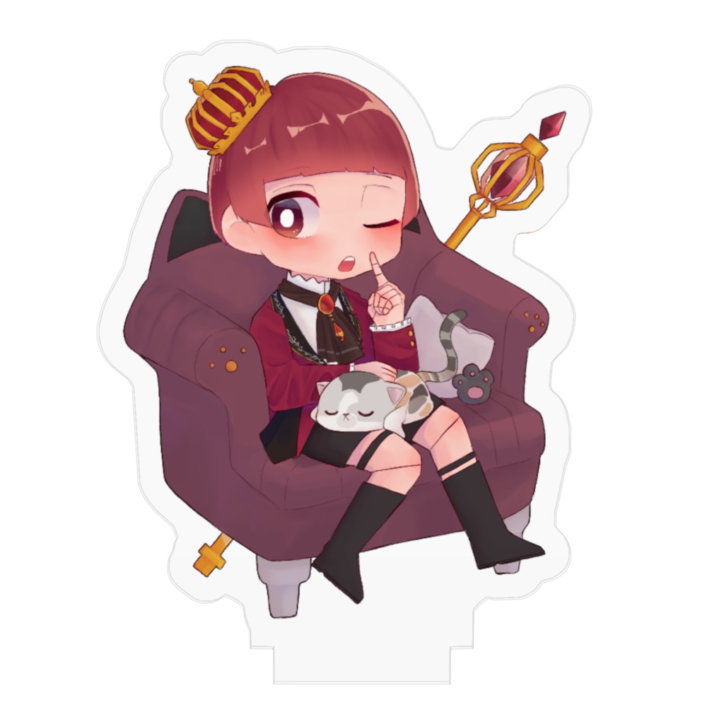 アル・フォテュンヌの猫玉座アクリルフィギュア