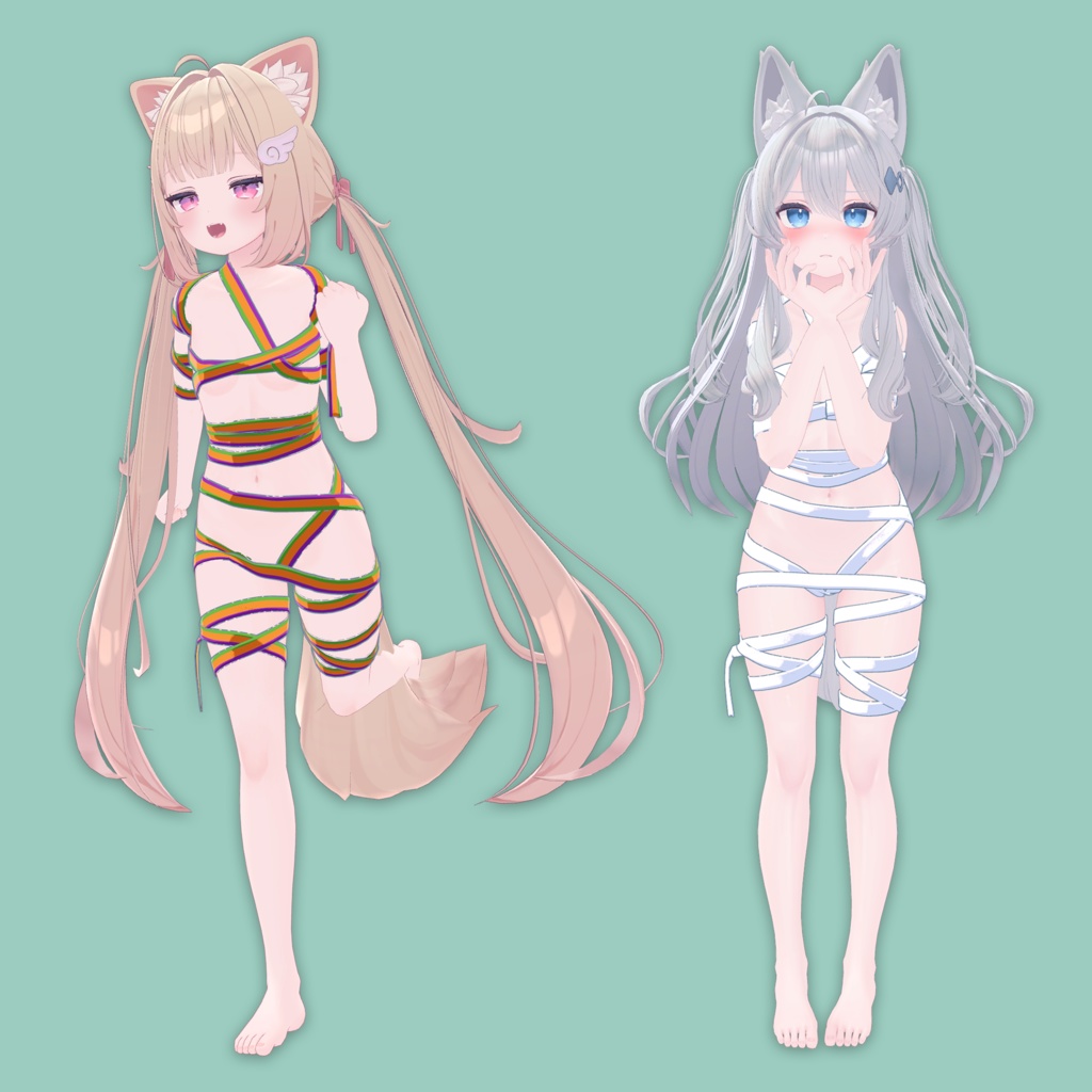 【10アバター対応】一本引っ張れるリボン【MA対応】