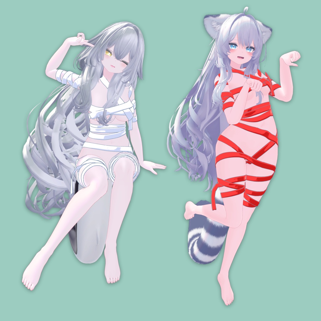 【10アバター対応】一本引っ張れるリボン【MA対応】