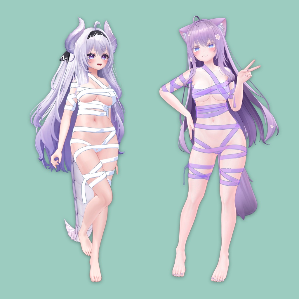 【10アバター対応】一本引っ張れるリボン【MA対応】