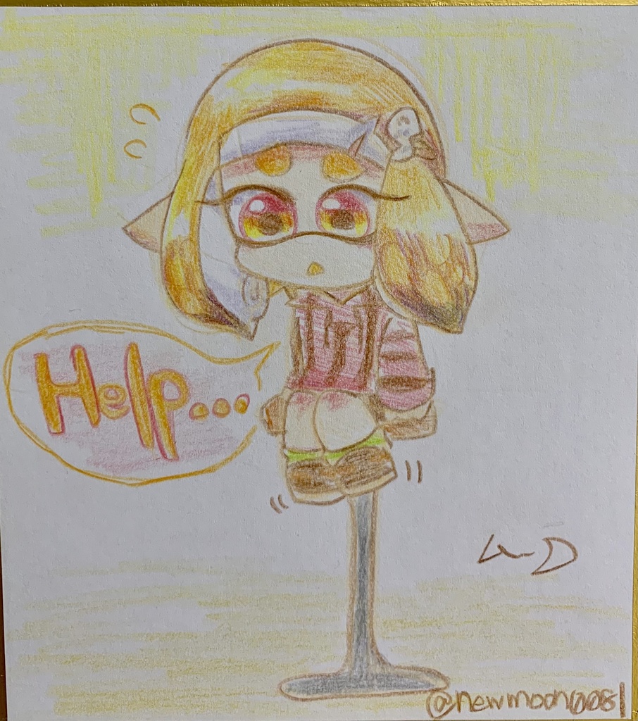 ミニ色紙　ミニララちゃん