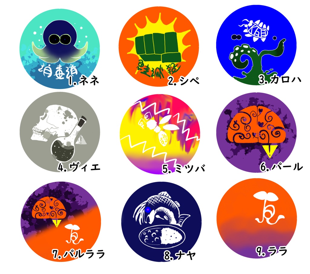 うちの子概念缶バッチ