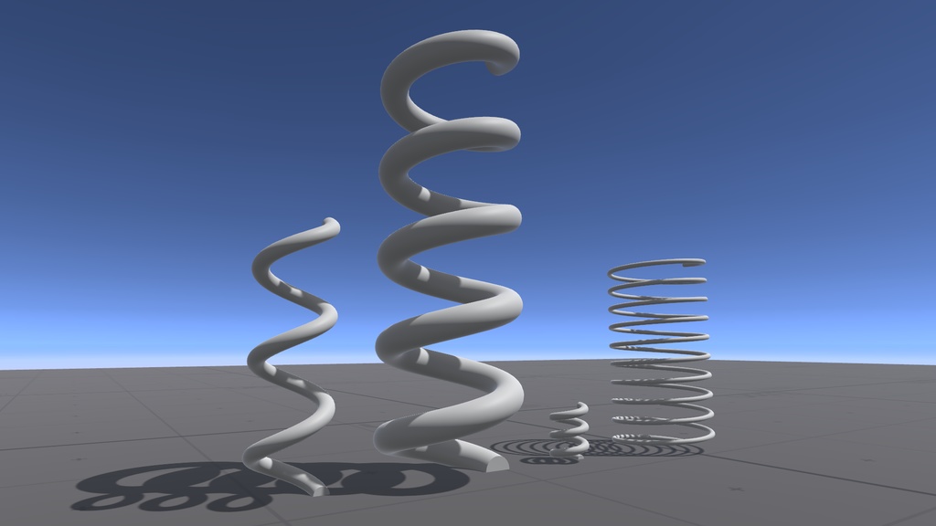 バネのFBXモデル