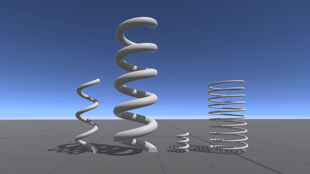 バネのFBXモデル