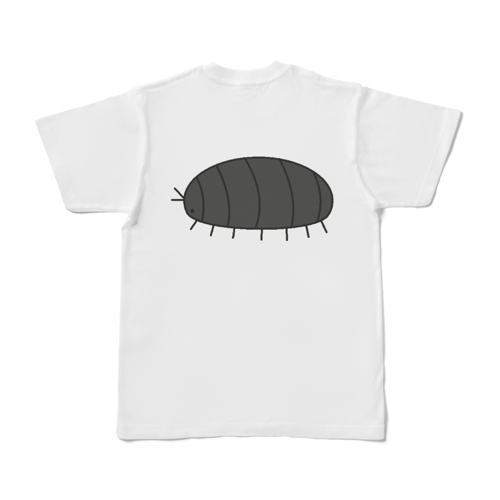 ダンゴムシの背面絵柄Tシャツ