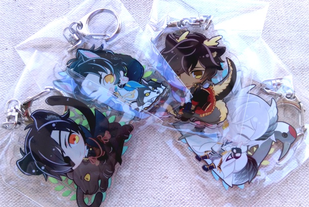 【匿名配送】とうらぶどうぶつアクリルキーホルダー