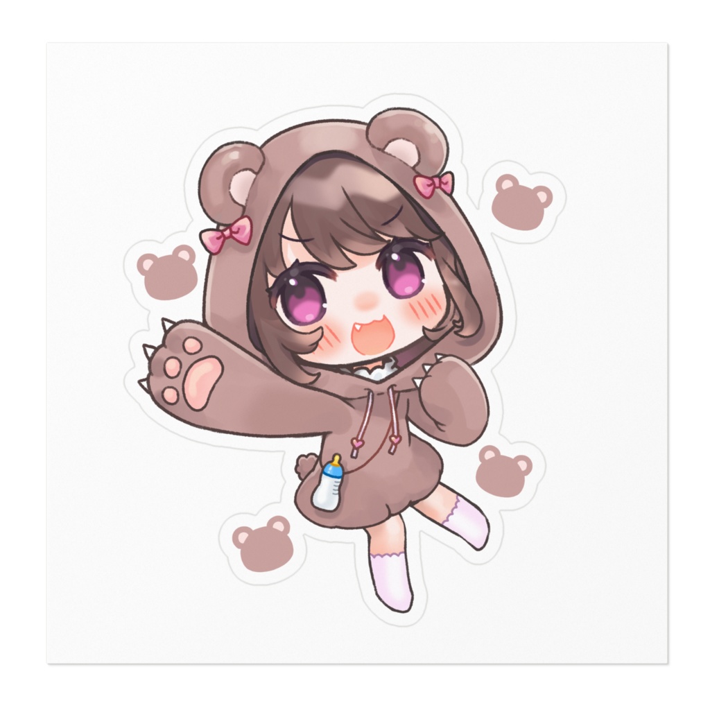 みきちくまステッカー