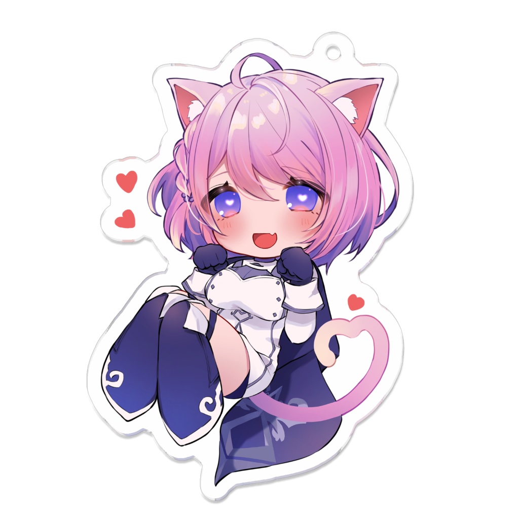 ねこりあ アクリルキーホルダー（コーティング）