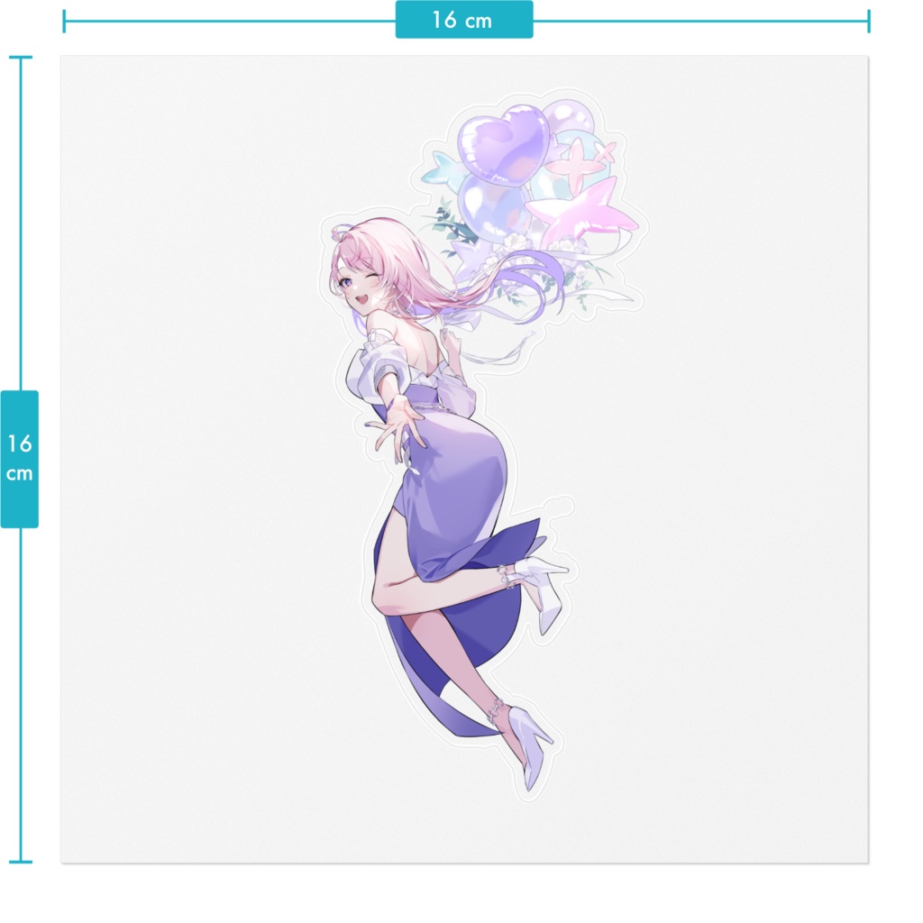 2周年記念キービジュアルステッカー