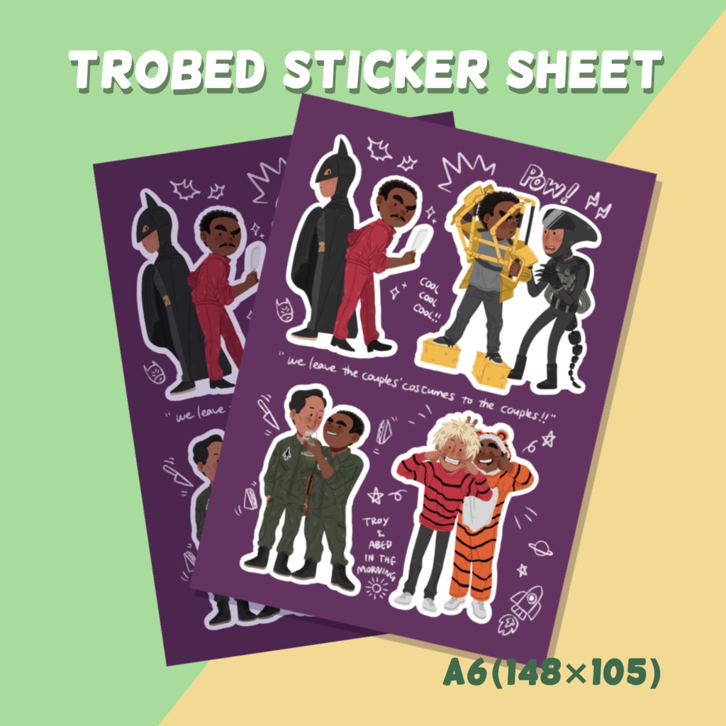 トロベッドハロウィンステッカーシート