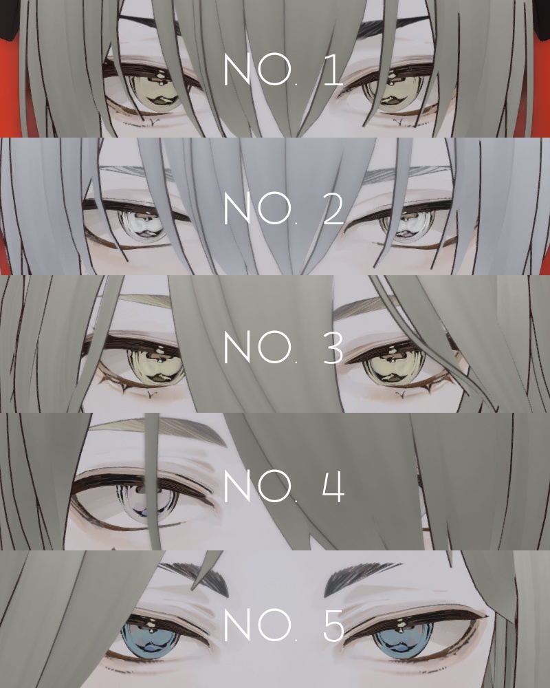 【Vroid】横長瞳孔【テクスチャ】