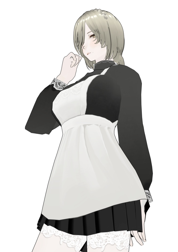 【Vroid】ソ連の女子学生の制服【カスタムアイテム】