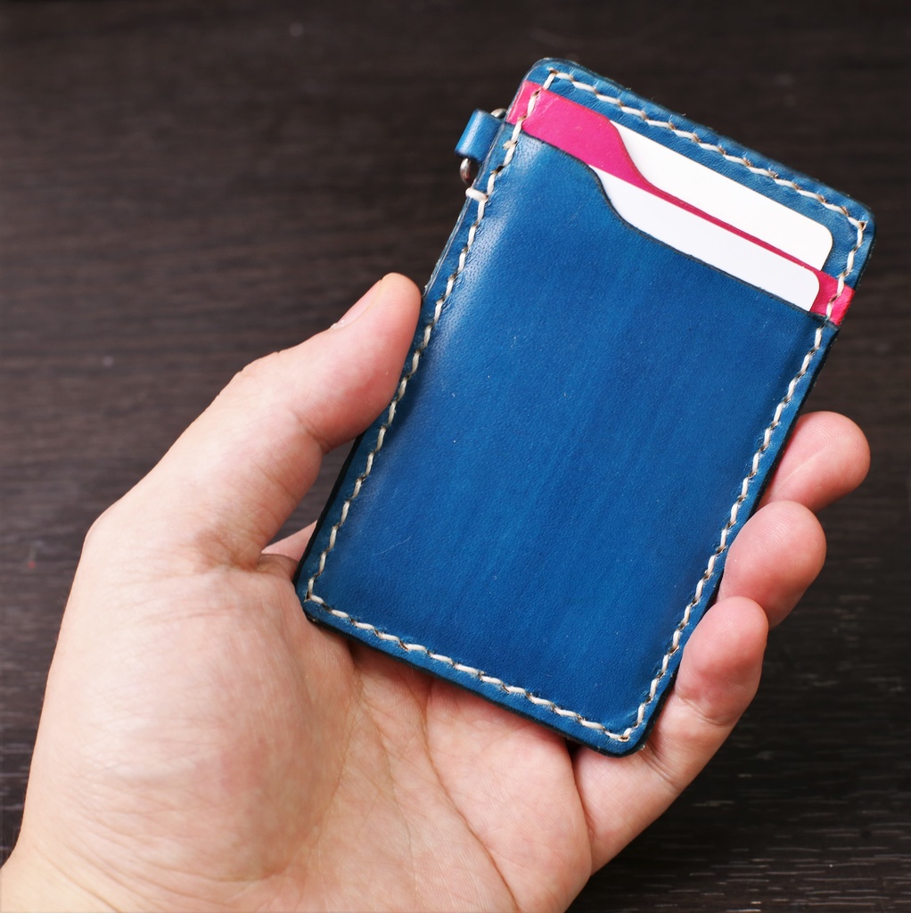 【レザークラフト入門】パスケースキット(牛革)