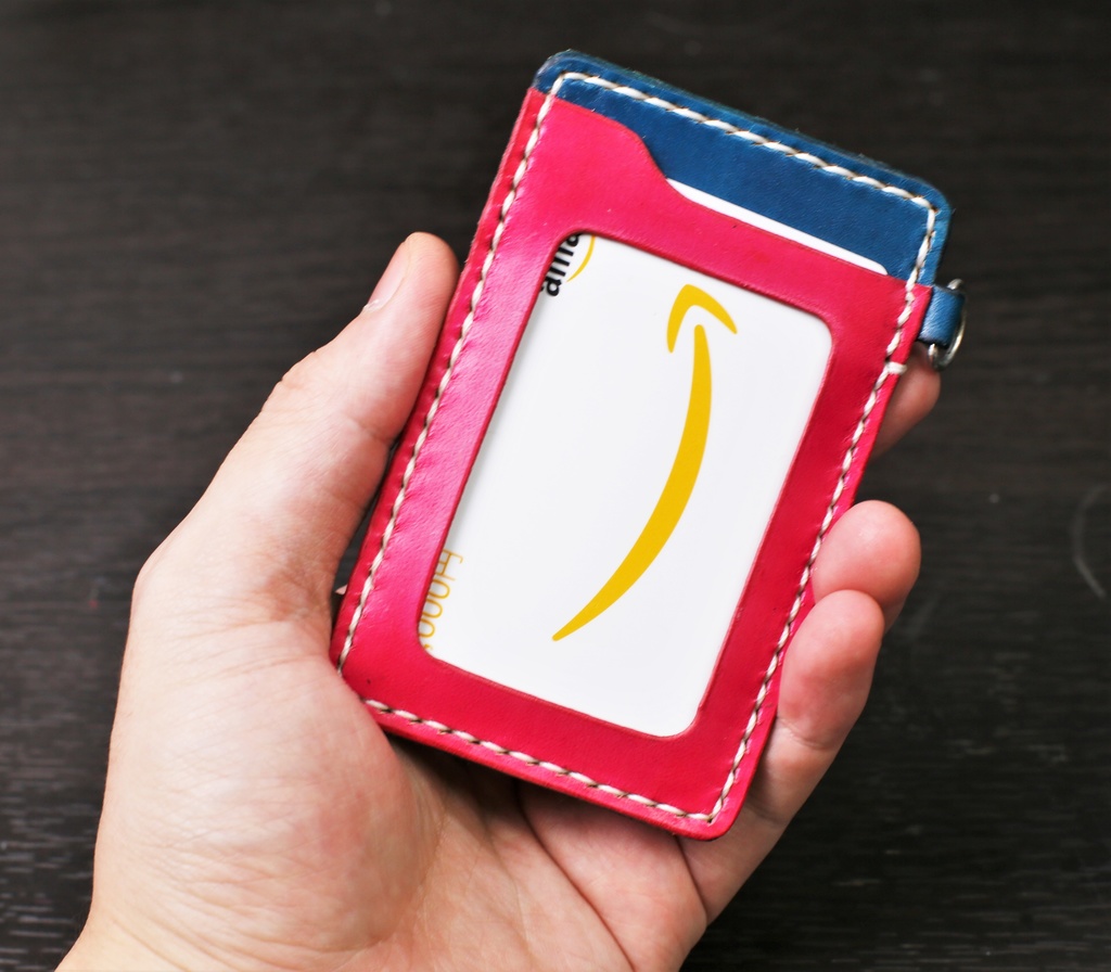 【レザークラフト入門】パスケースキット(牛革)