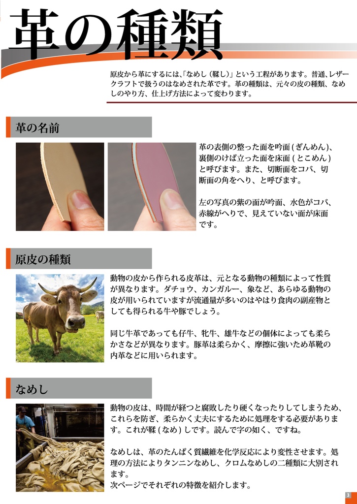 【レザークラフト入門書】革細工はじめのいっぽ