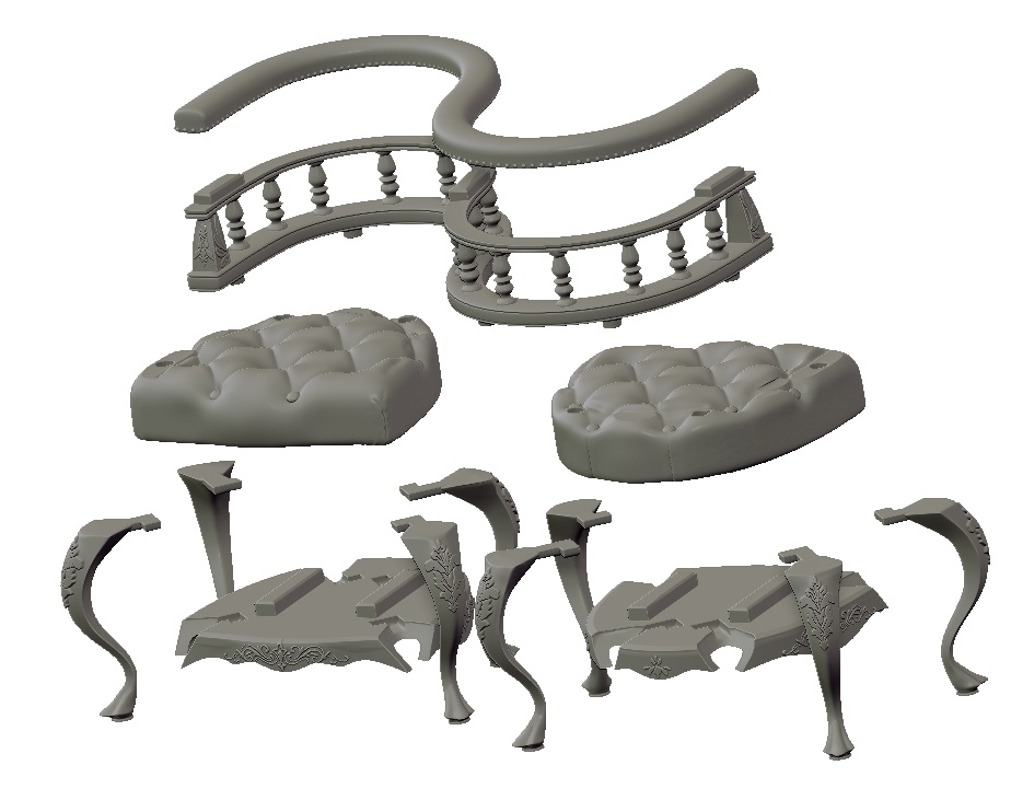 1/12 密談椅子(whispering chair)