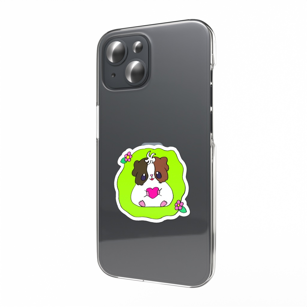 つむじモルモットのはっちゃんスマホステッカー