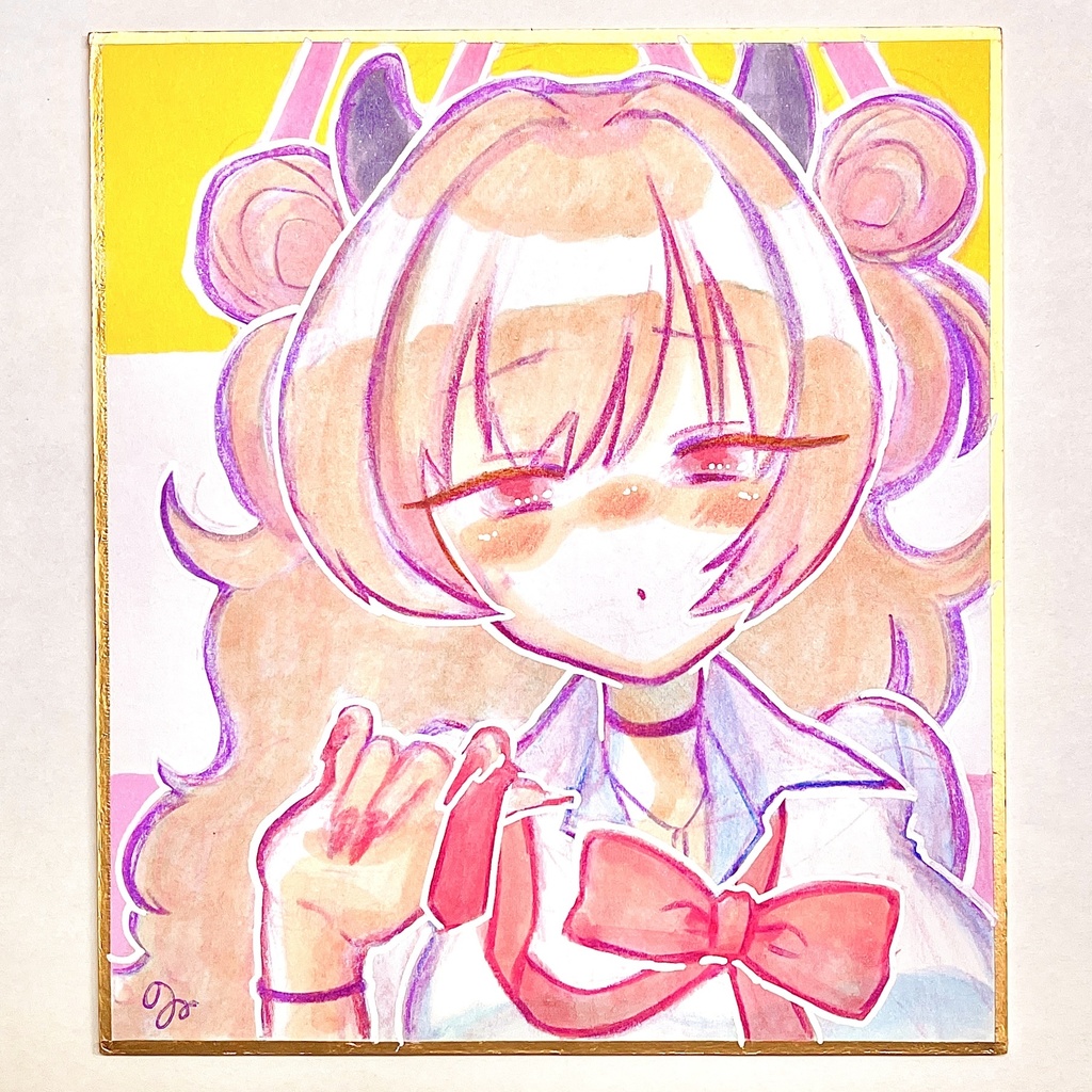 【ブルアカ】キララ【色紙原画】