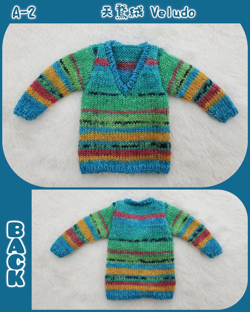 🍁段染め風Vネックセーター⛄大きめ1/6サイズ