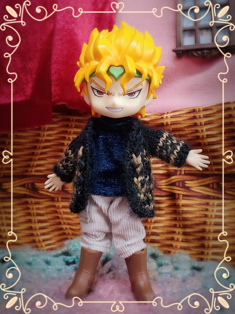 🐉オルテガ柄カーディガン🧶1/12サイズ