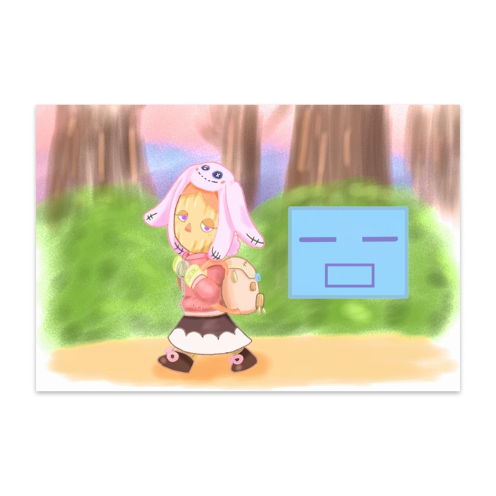 ストペペちゃん＆はぐパグくん　ポストカード（10枚入）