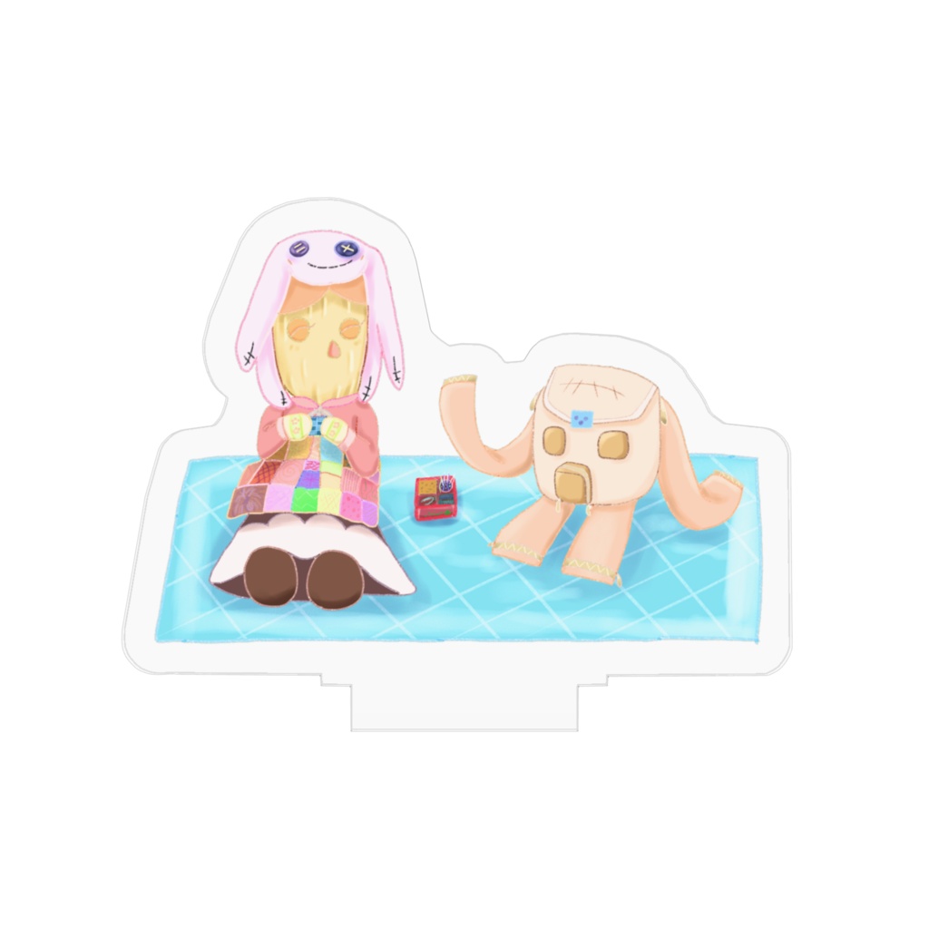 ストペペちゃん&はぐパグくん アクリルフィギュア (ピクニック)