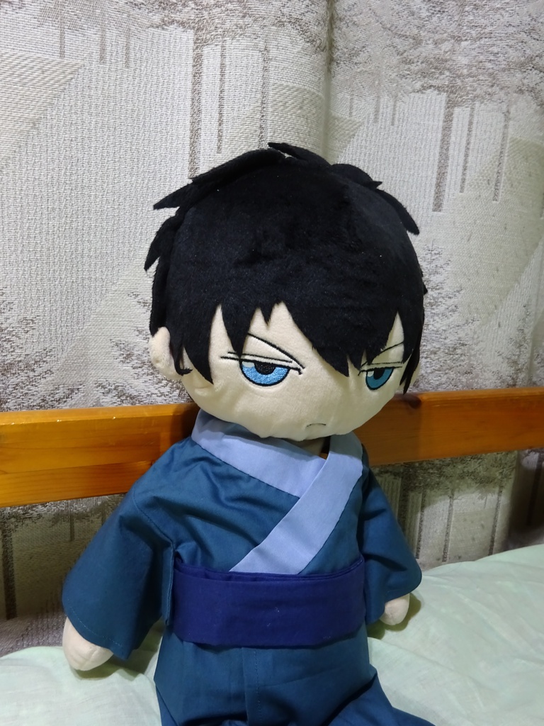 銀魂 くったりちゃん用 着物(鈍色)