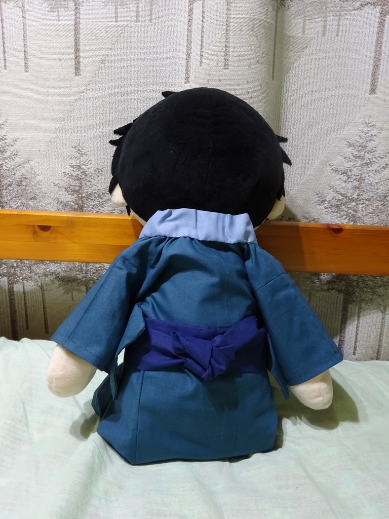 銀魂 くったりちゃん用 着物(鈍色)