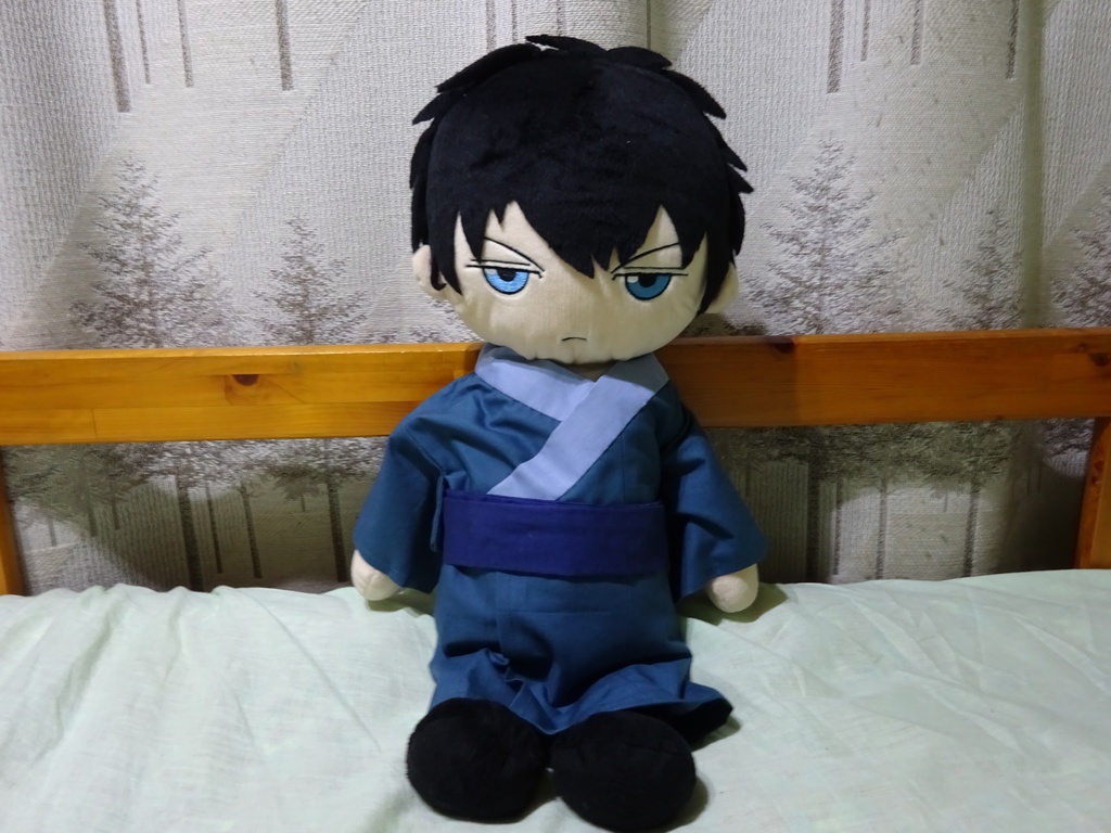 銀魂 くったりちゃん用 着物(鈍色)