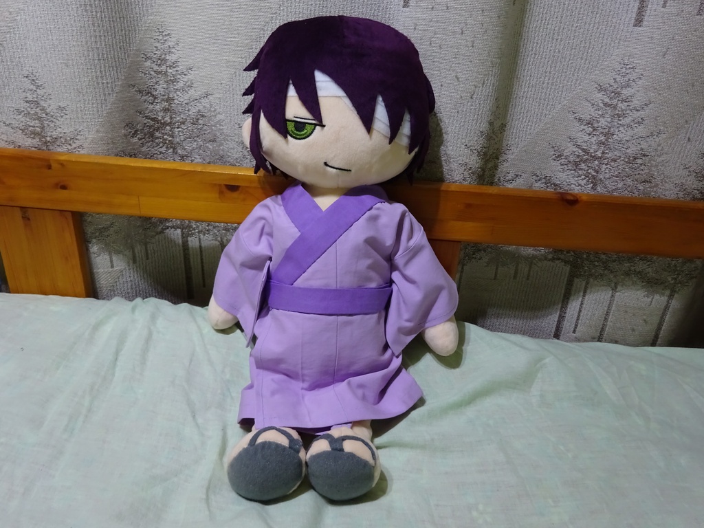 銀魂 くったりちゃん用 襦袢(紫)