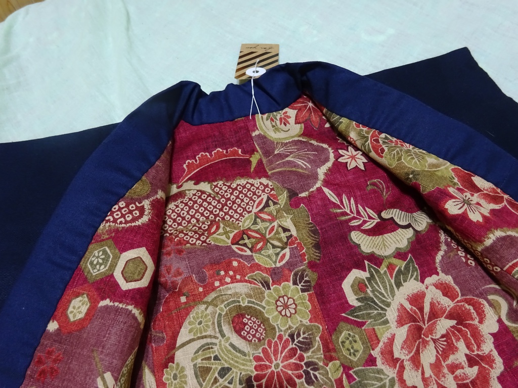 銀魂 くったりちゃん用 羽織(紺)