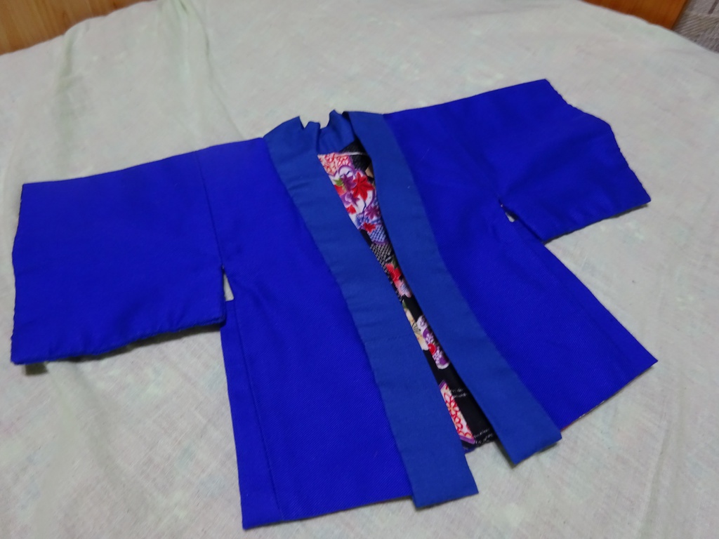 銀魂 くったりちゃん用 羽織(紺)