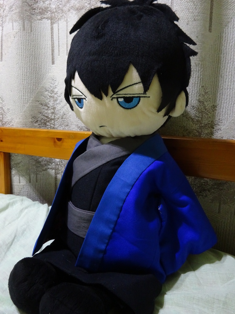 銀魂 くったりちゃん用 羽織(紺)