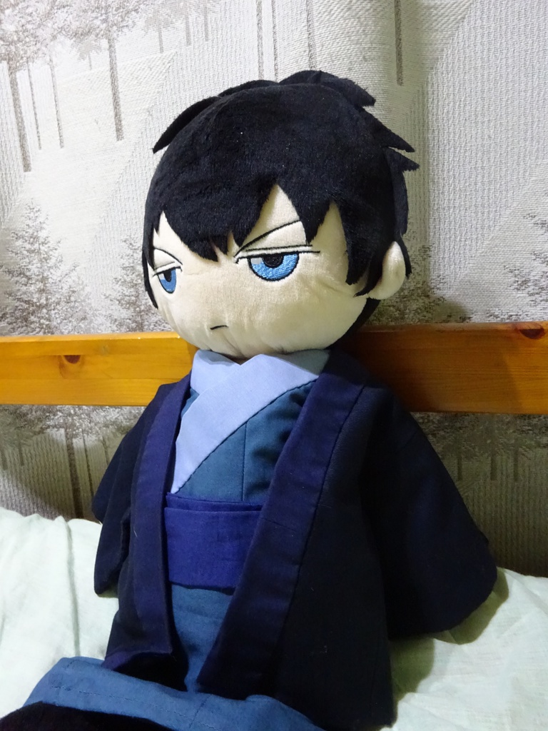 銀魂 くったりちゃん用 羽織(紺)