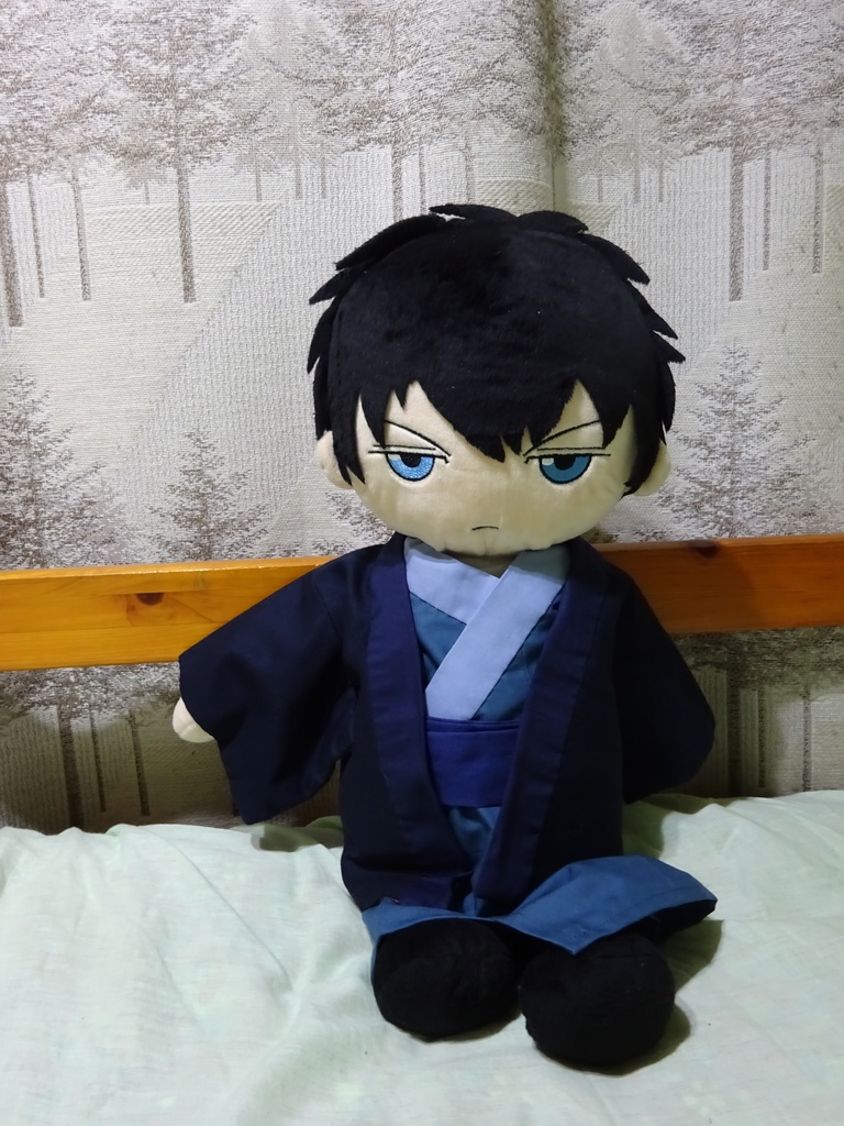 銀魂　くったりちゃん用　羽織（紺）