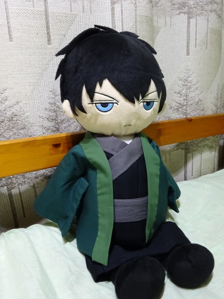 銀魂 くったりちゃん用 羽織(紺)