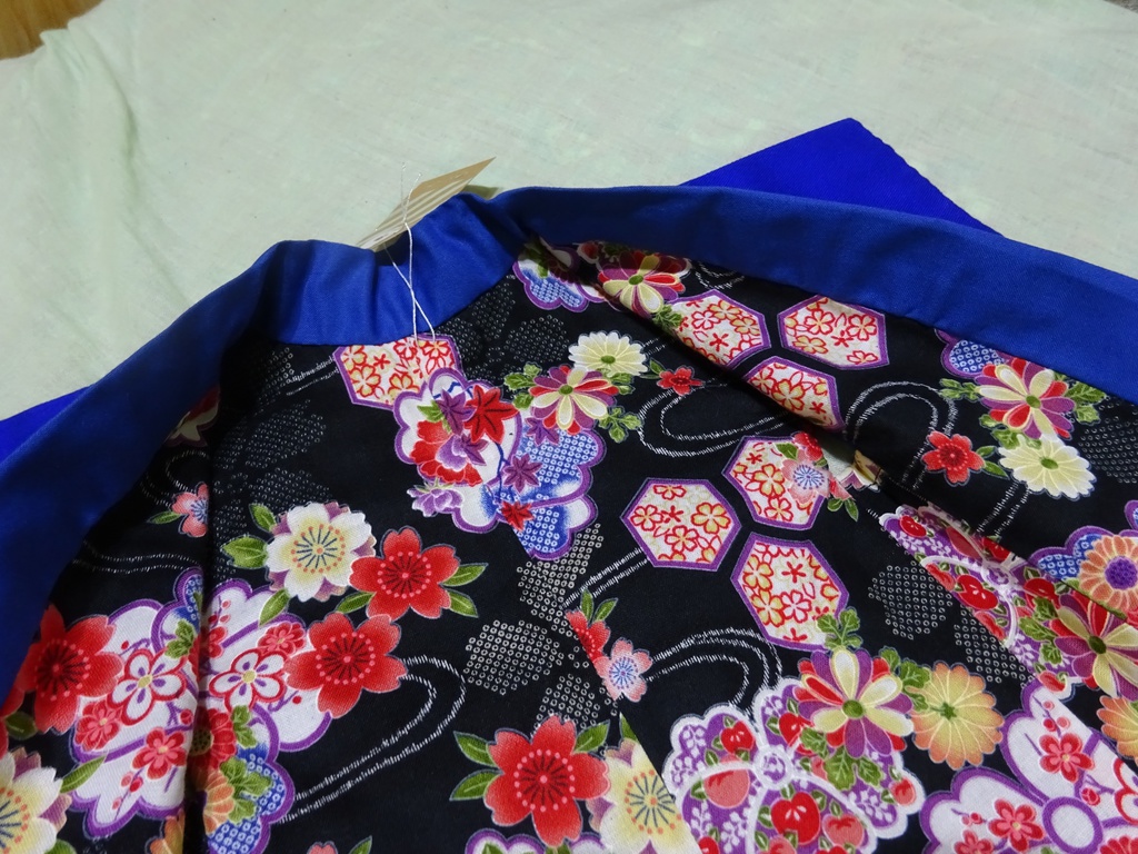 銀魂 くったりちゃん用 羽織(紺)