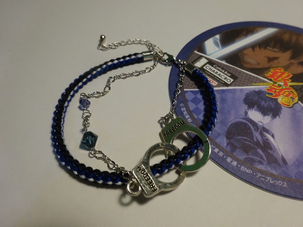 銀魂 キャラクターイメージの組み紐ブレスレット(銀時)