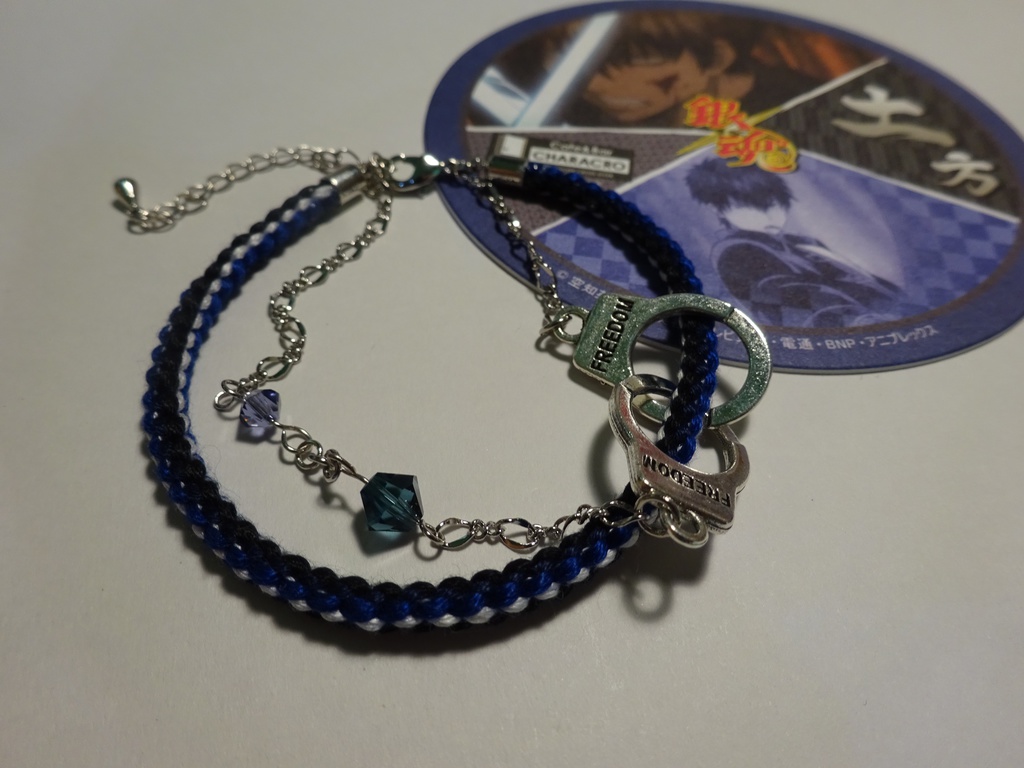 銀魂 キャラクターイメージの組み紐ブレスレット(銀時)