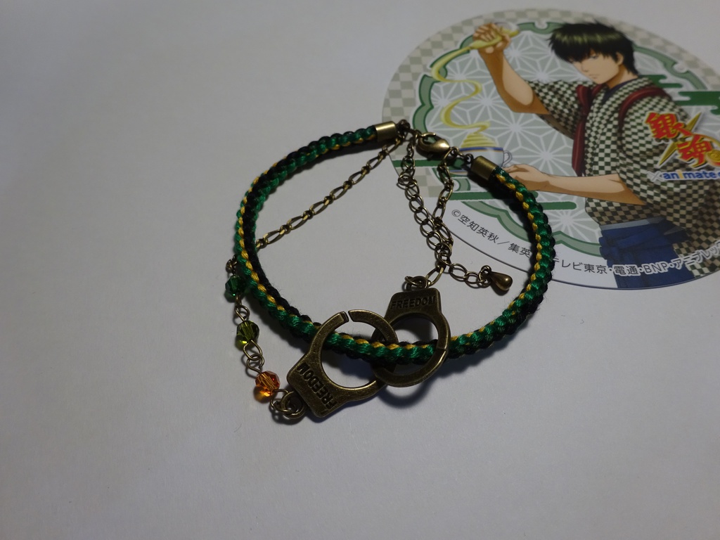銀魂 キャラクターイメージの組み紐ブレスレット(銀時)