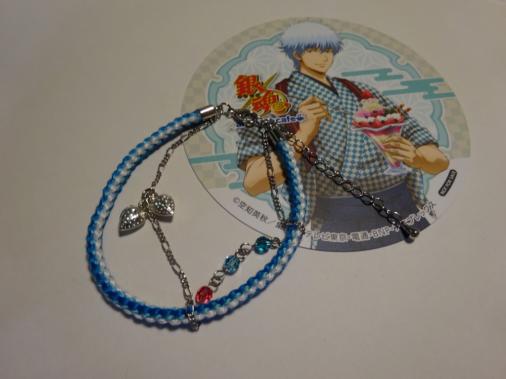 銀魂 キャラクターイメージの組み紐ブレスレット(銀時)