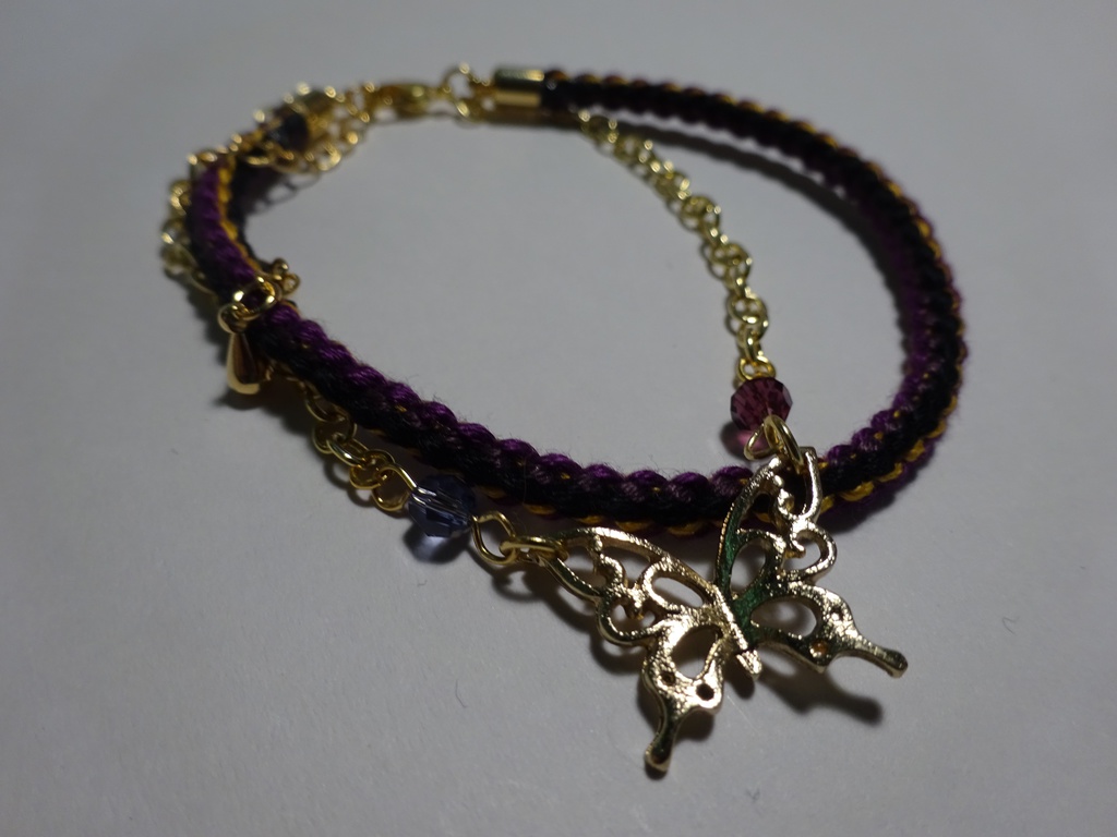 銀魂 キャラクターイメージの組み紐ブレスレット(銀時)