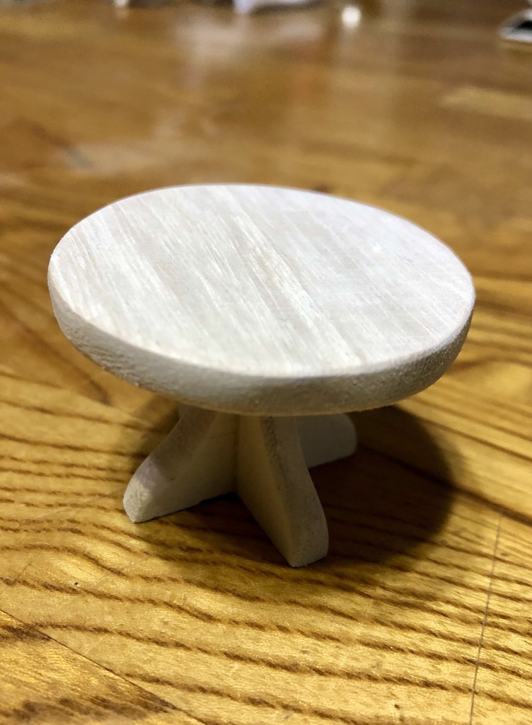 ミニチュア家具*テーブルと椅子(2脚)セット