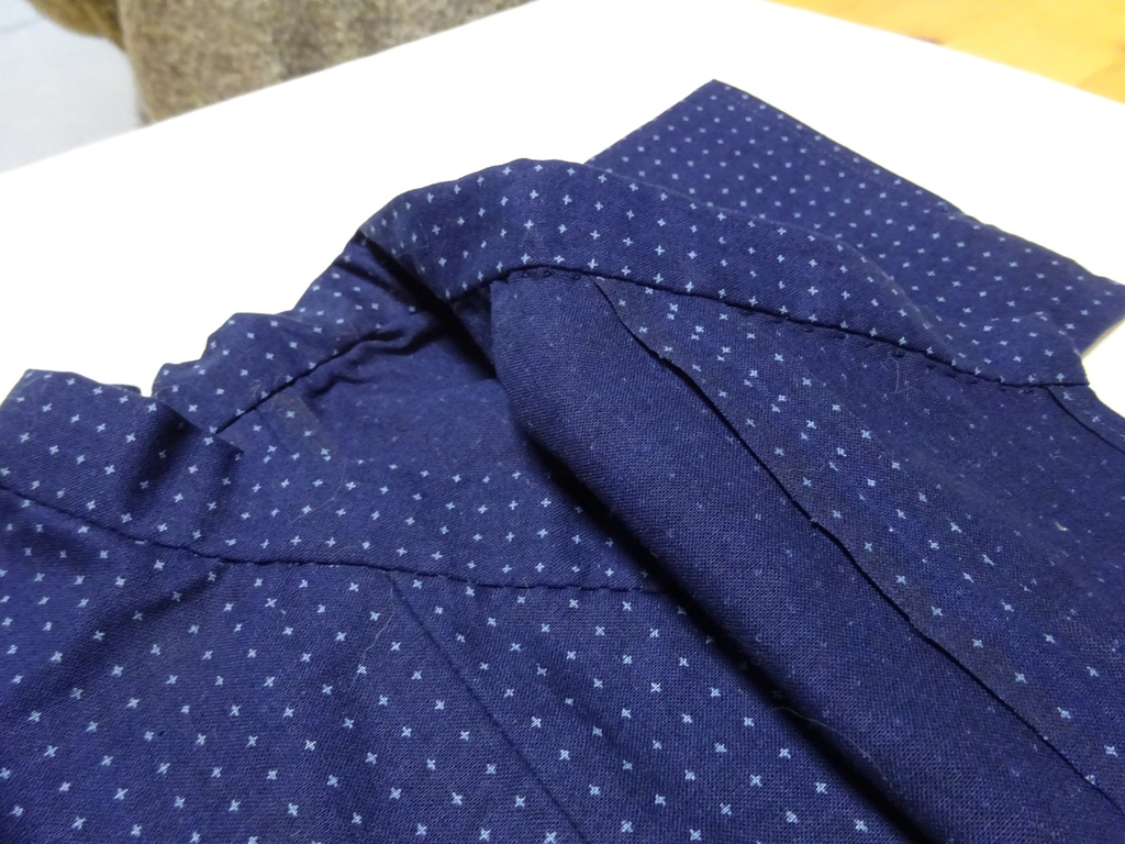 銀魂 くったりちゃん用 浴衣(絣模様)