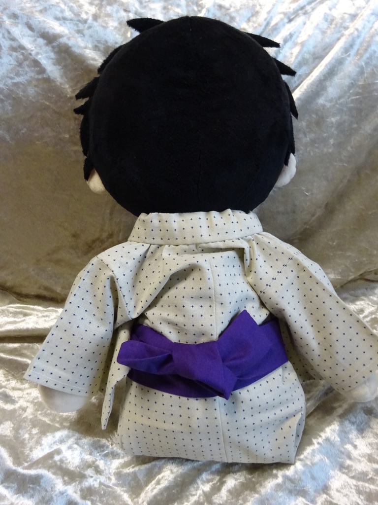 銀魂 くったりちゃん用 浴衣(絣模様)